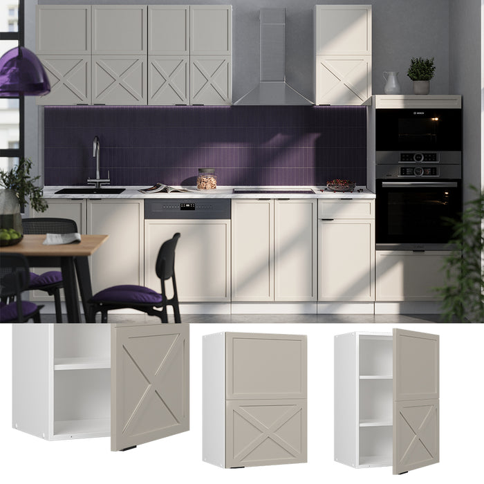 Vicco Pensile da cucina GrigioBeige 50 cm