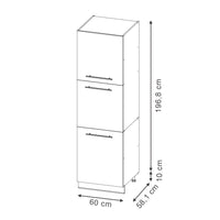 Vicco Mobile per forno da incasso GrigioBeige 60 cm