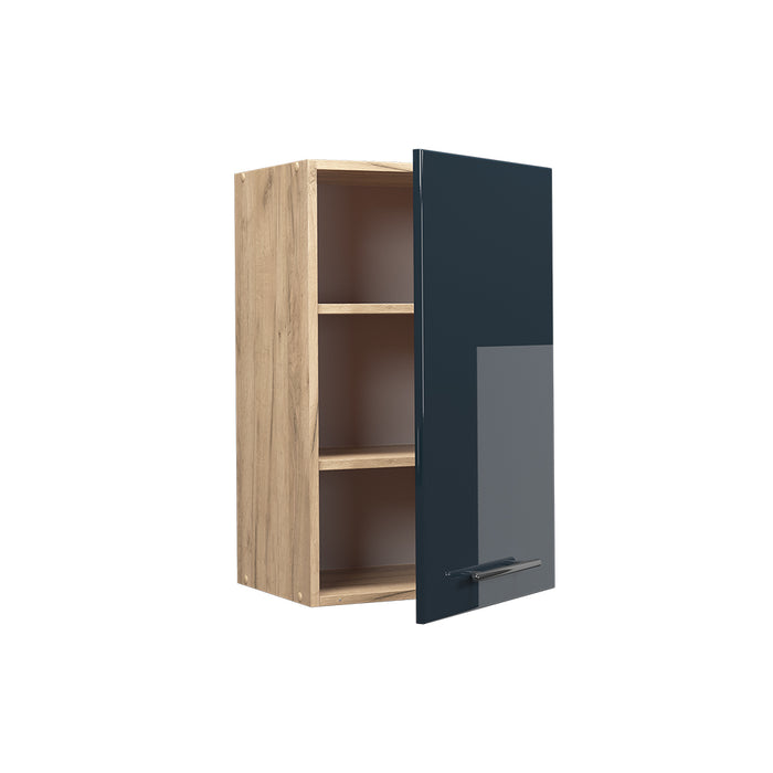 Vicco Armadi da cucina Blu scuro lucido 45 cm