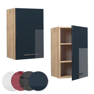 Vicco Armadi da cucina Blu scuro lucido 45 cm