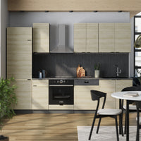 Vicco Cucina componibile Pannello in rovere/antracite 300 cm , PL Antracite