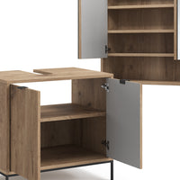 Vicco Set di mobili da bagno Quercia vichinga 2 parti