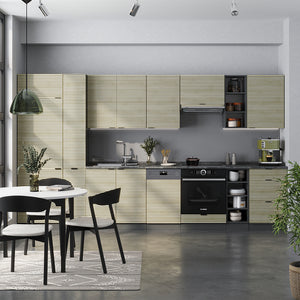 Vicco Cucina componibile Pannello in rovere/antracite 355 cm , PL Antracite