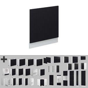 Vicco Pannello frontale Nero a righe 60 cm , PL Marmo