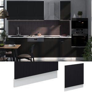 Vicco Pannello frontale Nero a righe 60 cm , PL Antracite