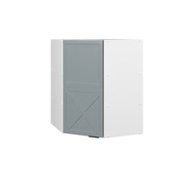 Vicco Mobile angolare da cucina Blu-grigio chiaro 57 cm