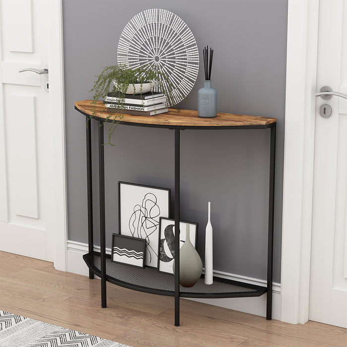 Vicco Tavolo consolle Rovere rustico 92 x 81.5 cm con un ripiano aperto