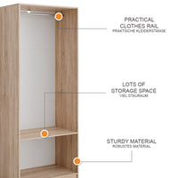 Vicco Armadio Sonoma 80 x 200 cm