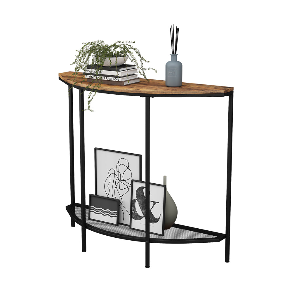 Vicco Tavolo consolle Rovere rustico 92 x 81.5 cm con un ripiano aperto