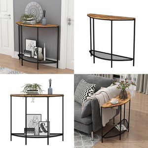 Vicco Tavolo consolle Rovere rustico 92 x 81.5 cm con un ripiano aperto