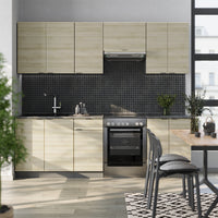 Vicco Cucina componibile Pannello in rovere/antracite 240 cm , PT Antracite