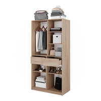 Vicco Armadio Sonoma 100 x 200 cm con 2 cassetti