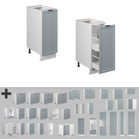 Vicco Armadio cucina dispensa alto Blu-grigio chiaro 30 cm , PL Antracite