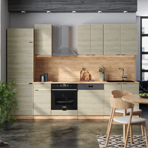 Vicco Cucina componibile Pannello in rovere/rovere goldkraft 300 cm , PL Rovere