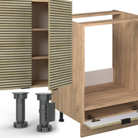 Vicco Cucina componibile Pannello in rovere/rovere goldkraft 300 cm , PL Rovere