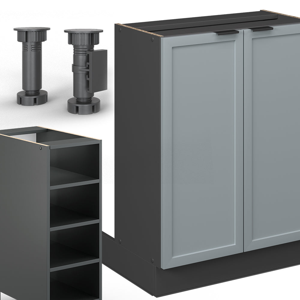 Vicco Isola cucina Blu-grigio chiaro 90 cm senza piano di lavoro