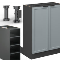 Vicco Isola cucina Blu-grigio chiaro 90 cm senza piano di lavoro