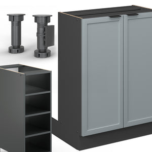 Vicco Isola cucina Blu-grigio chiaro 90 cm senza piano di lavoro