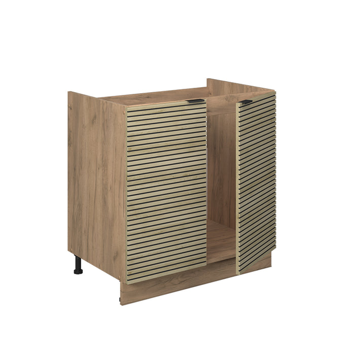 Vicco Base lavello Pannello in quercia 80 cm , PL Antracite