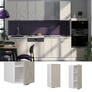 Vicco Pensile da cucina GrigioBeige 30 cm