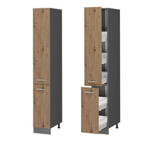 Vicco Armadio da farmacia Rovere artigianale 30 cm