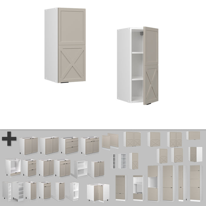 Vicco Pensile da cucina GrigioBeige 30 cm