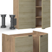 Vicco Cucina componibile Pannello in rovere/rovere goldkraft 240 cm , PL Rovere