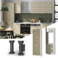 Vicco Armadio frigorifero Pannello in quercia 60 cm