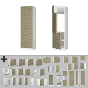 Vicco Armadio frigorifero Pannello in quercia 60 cm