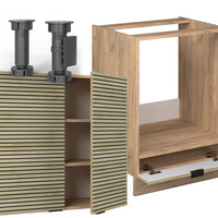 Vicco Cucina angolare completa Pannello in rovere/rovere goldkraft 160 x 190 cm , PL Rovere