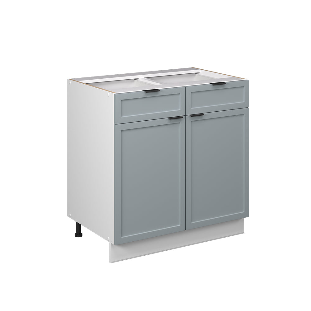 Vicco Mobiletto base per cucina Blu-grigio chiaro 80 cm senza piano di lavoro