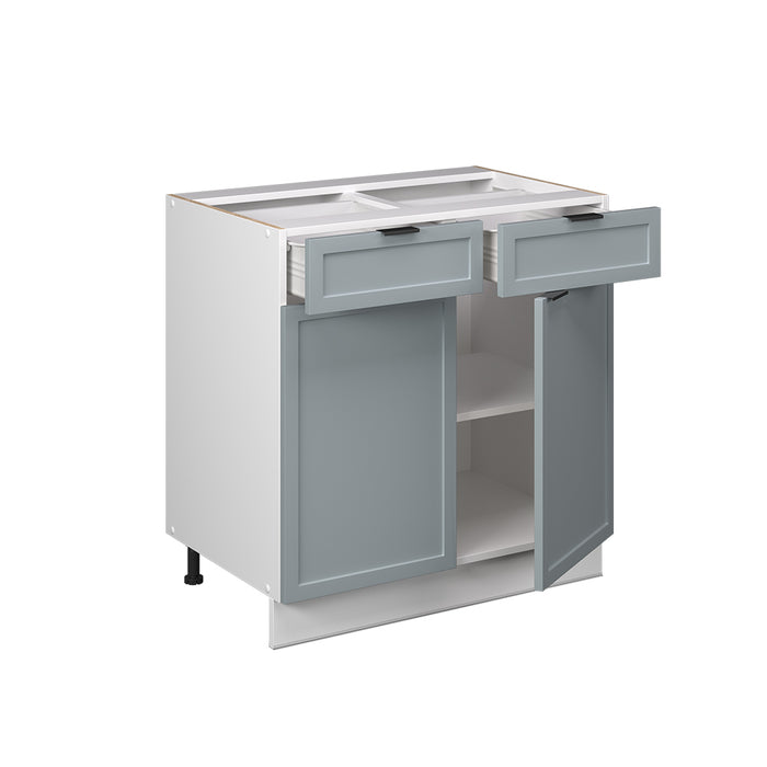 Vicco Mobiletto base per cucina Blu-grigio chiaro 80 cm , PL Marmo