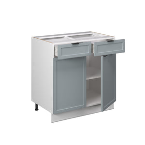 Vicco Mobiletto base per cucina Blu-grigio chiaro 80 cm , PL Antracite