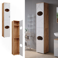 Vicco Mobiletto Rovere Goldkraft/bianco lucido 37.2 x 192 cm