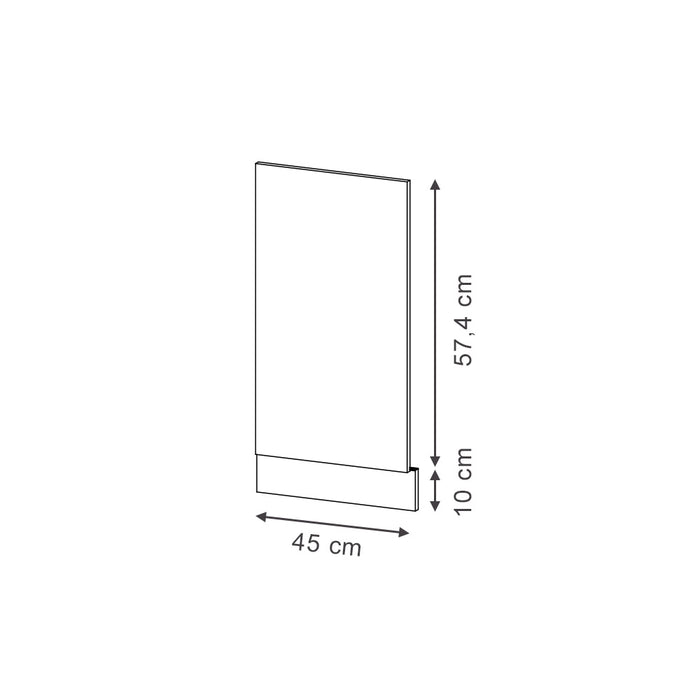 Vicco Pannello frontale Nero a righe 45 cm , PL Rovere