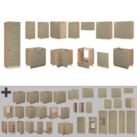 Vicco Cucina angolare completa Pannello in rovere/rovere goldkraft 227 x 287 cm , PL Antracite