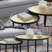 Vicco Set di tavolini Legno 62 x 62 cm 2 parti