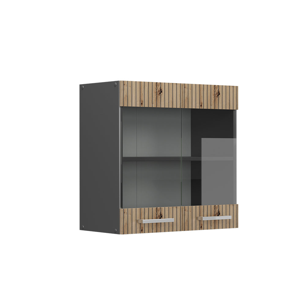Vicco Mobile da cucina in vetro Rovere artigianale 60 cm