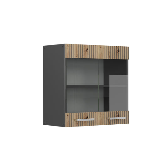Vicco Mobile da cucina in vetro Rovere artigianale 60 cm