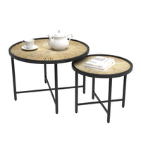 Vicco Set di tavolini Legno 62 x 62 cm 2 parti