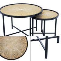 Vicco Set di tavolini Legno 62 x 62 cm 2 parti