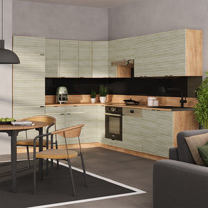 Vicco Cucina angolare completa Pannello in rovere/rovere goldkraft 227 x 287 cm , PL Rovere