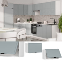 Vicco Pensile da cucina Blu-grigio chiaro 60 cm Piatto