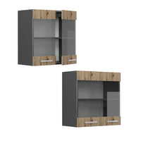 Vicco Mobile da cucina in vetro Rovere artigianale 60 cm