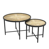 Vicco Set di tavolini Legno 62 x 62 cm 2 parti