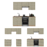 Vicco Cucina componibile Pannello in rovere/rovere goldkraft 200 cm , PL Rovere