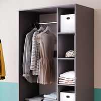 Vicco Armadio Antracite 100 x 200 cm con 2 cassetti