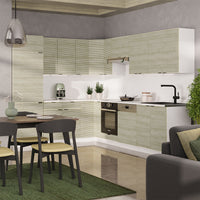 Vicco Cucina angolare completa Pannello di quercia/bianco 227 x 287 cm , PL Rovere