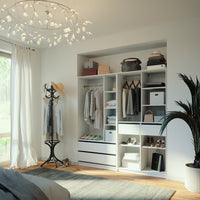 Vicco Armadio Bianco 100 x 200 cm Set di 2