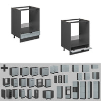 Vicco Mobile per forno da incasso Blu-grigio chiaro 60 cm , PL Antracite